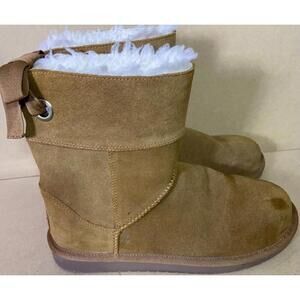 Women’s Koolaburra By Ugg Tan Ankle Boots 1108611 Size 5 Fur Lined Winter Boot